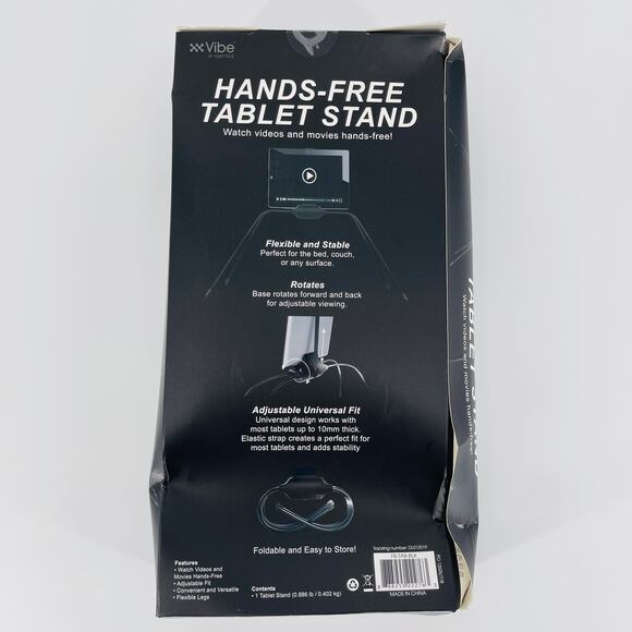 Vibe E-ssential Hands-Free Tablet Stand for Tablets up to 10 mm Thick New in Box - Picture 7 of 11
